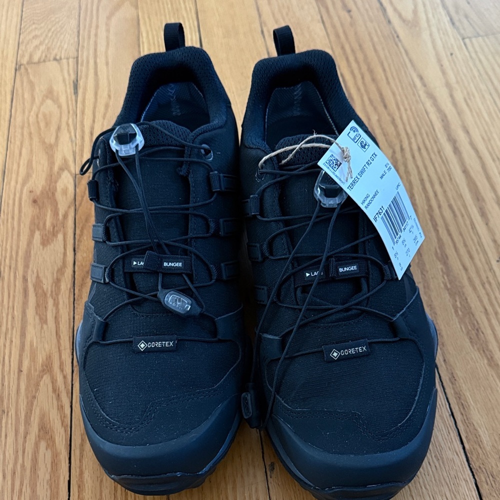 Black Gore-Tex Adidas Terrex Swift Hiking Shoes